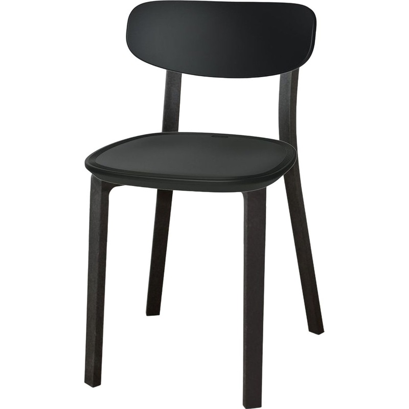 Изображение товара Обеденный стул Sheffilton SHT-S85-2 чёрный пластиковый стильный и прочный