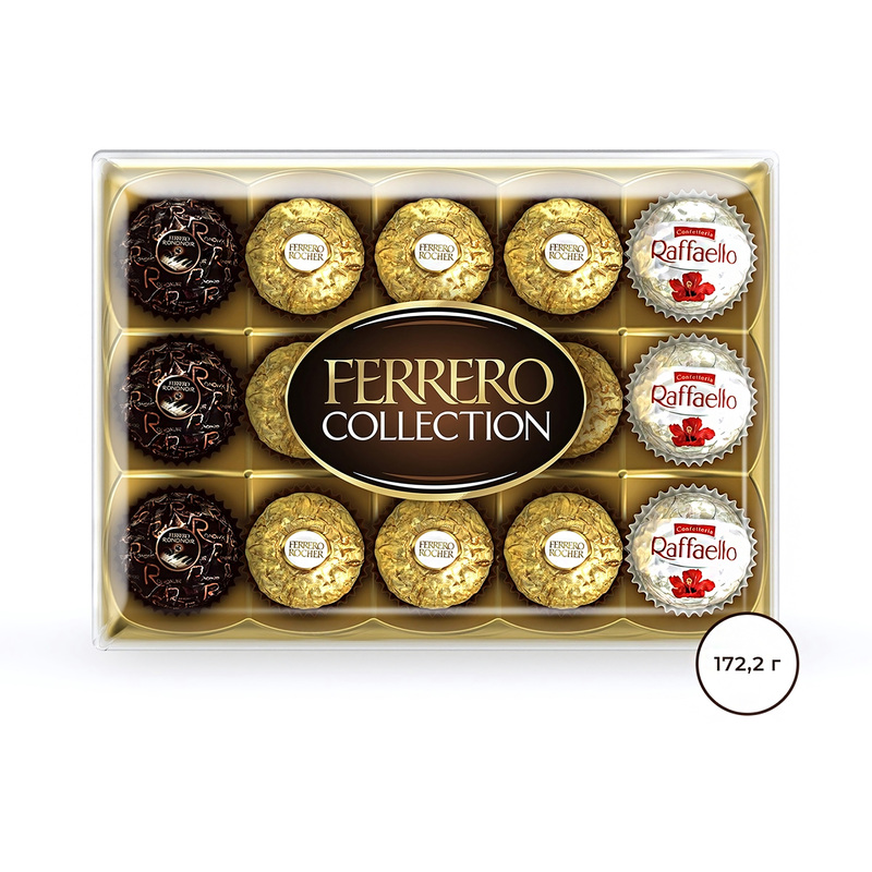 Изображение товара Конфеты Ferrero Collection 172 г ассорти из трех видов с орехами и кремом