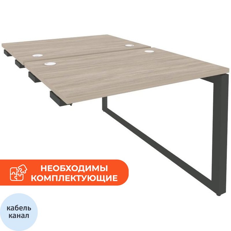 Изображение товара Рабочая станция на 2 рабочих места ONIX-О O.MO-D.SPR-1.7 дуб антрацит Россия