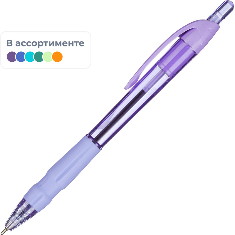 Изображение товара Ручка шариковая автоматическая M&G G-Color синяя (толщина линии 0.5 мм)