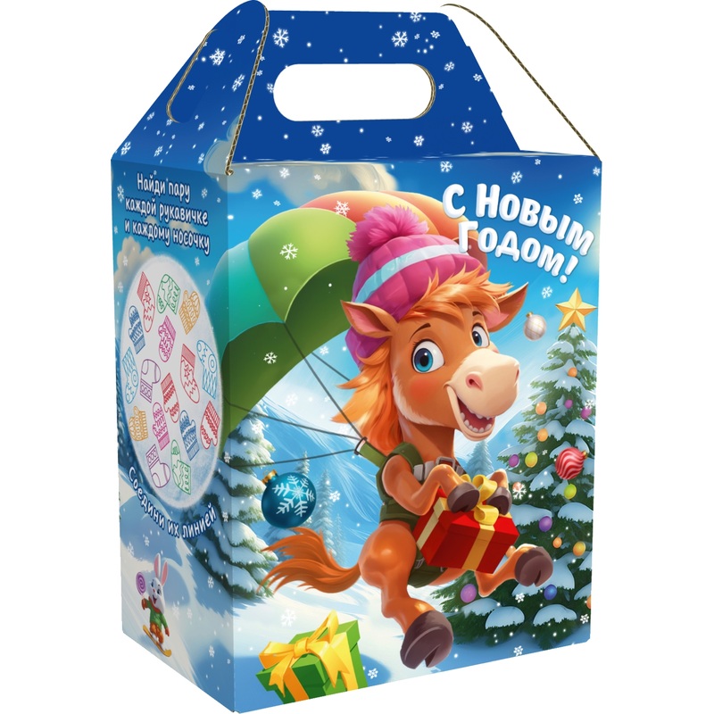 Изображение товара Новогодний сладкий подарок РОКО Весельчак 1000 г с конфетами и шоколадом