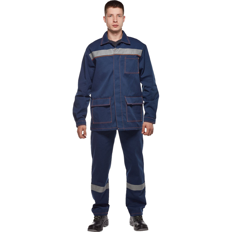 Изображение товара Костюм рабочий летний мужской л28-КПК деним с СОП синий