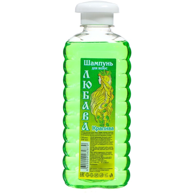Изображение товара Шампунь Любава крапива 250 мл для всех типов волос