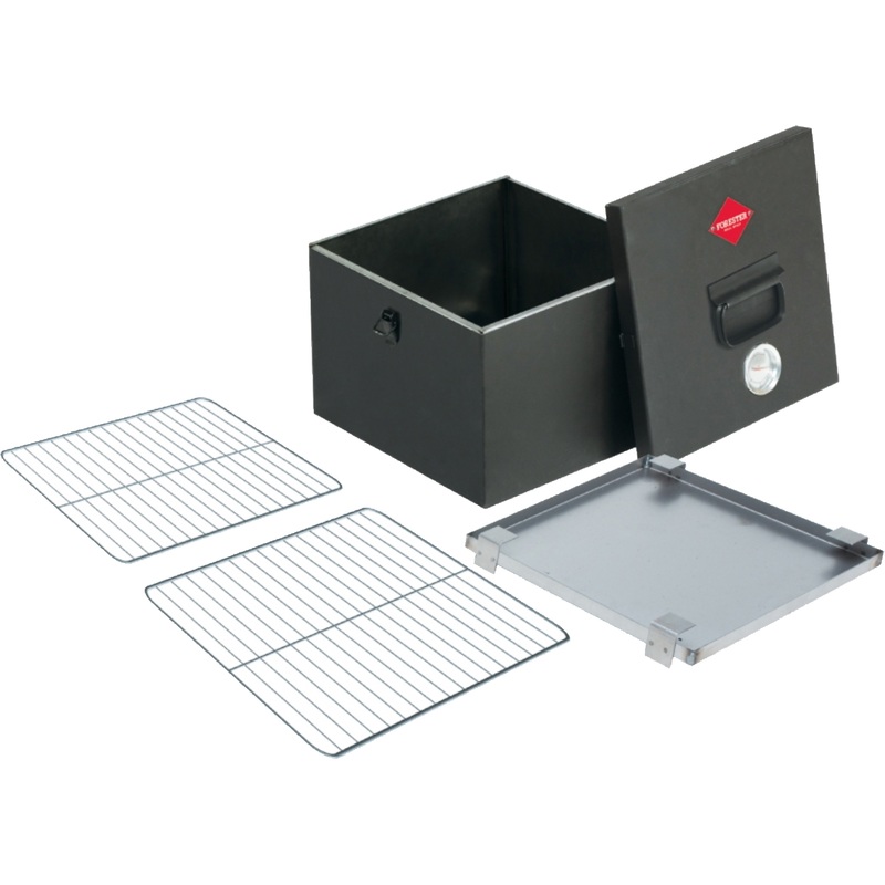 Изображение товара Коптильня Forester с термометром и решётками из стали 300x230x300 мм C823