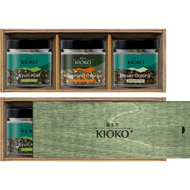 Изображение товара Подарочный чайный набор Kioko Oshima Spirit 140 г коллекция Русский