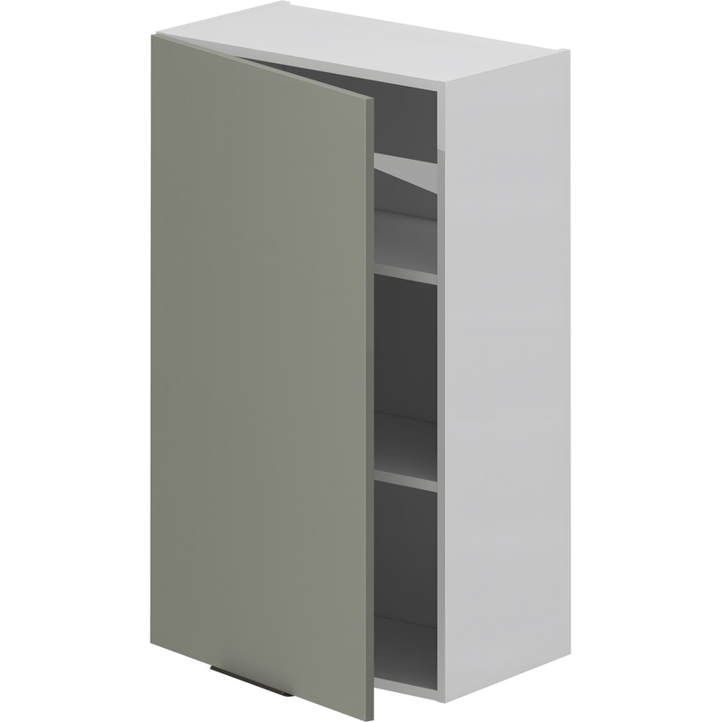 Изображение товара Шкаф кухонный VOK W1D_96_60 (платиновый зелёный/белый шагрень, 600х315х960 мм)