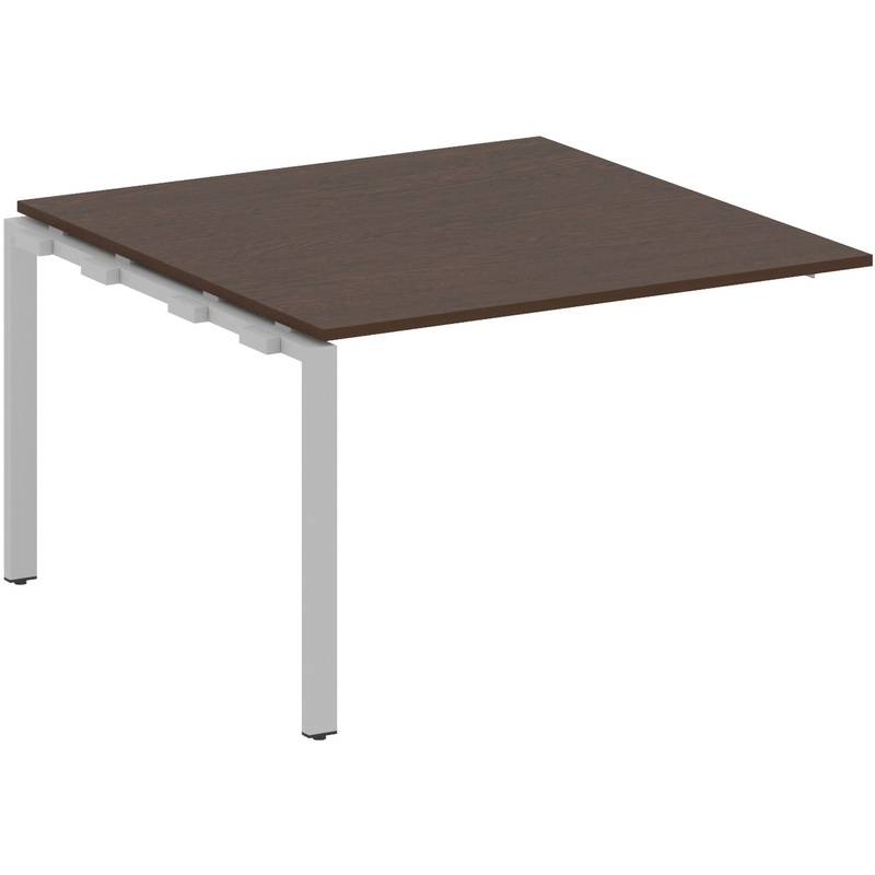 Изображение товара Элемент стола переговоров Metal System БП.ППРГ-2 венге цаво/серый