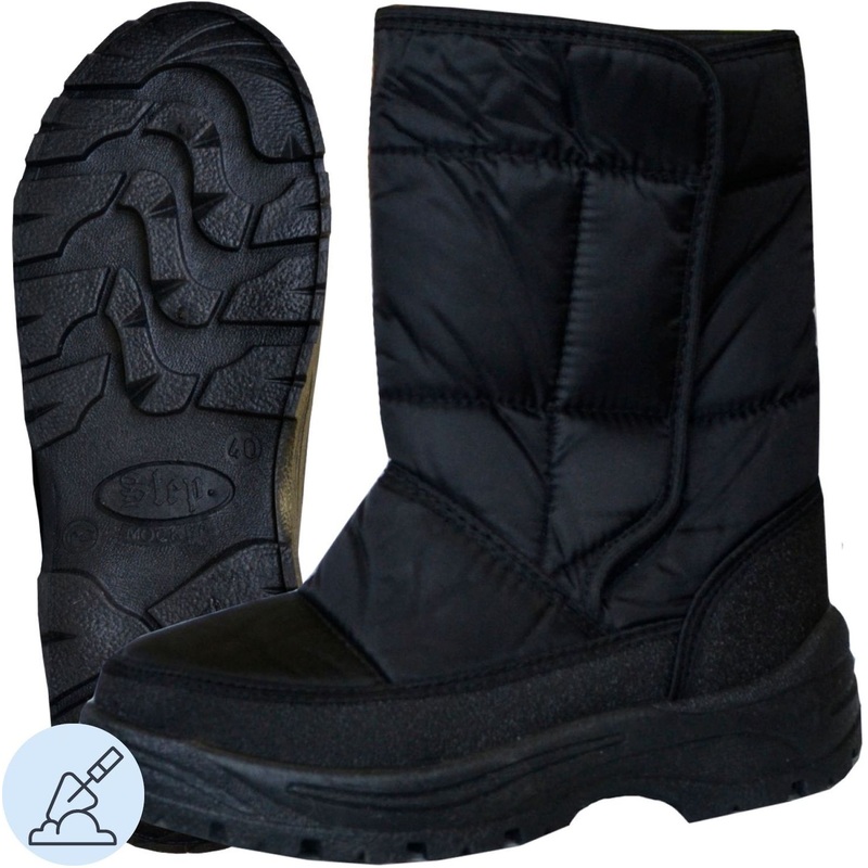 Изображение товара Сапоги зимние мужские Аляска ПВХ из оксфорда/поролона чёрные (размер 40)