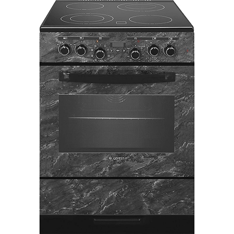 Изображение товара Электрическая плита Gefest ЭПНД6560-030053 с духовкой 4 конфорки черная стеклокерамика
