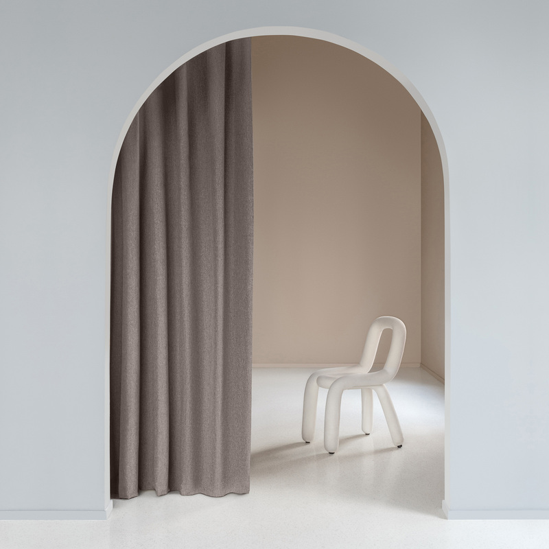 Изображение товара Комлект штор Волшебная ночь Рогожка коричневый 165x270 см 2 шторы 2 подхвата