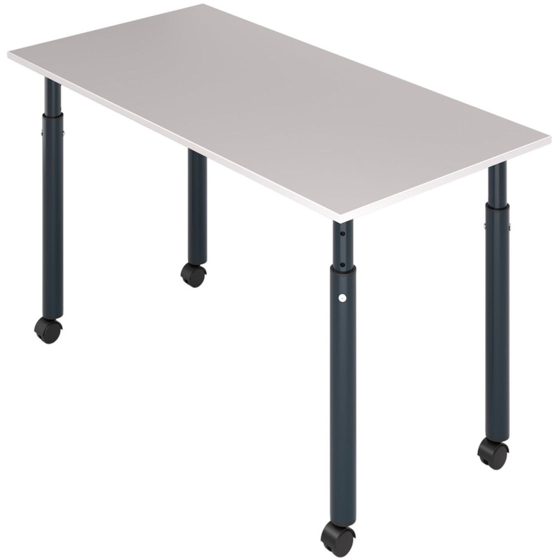 Изображение товара Учебный стол Комус Мебель серый регулируемый 1200х600х580-820 мм
