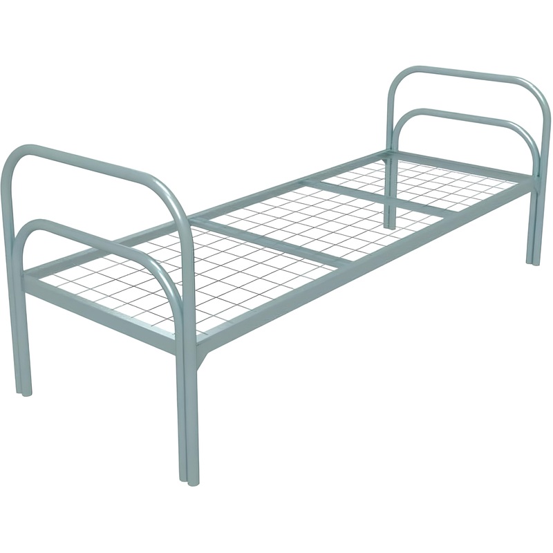 Изображение товара Уценка. Кровать одноярусная Хард + 2 металлическая (серый, 909х720х1966 мм)