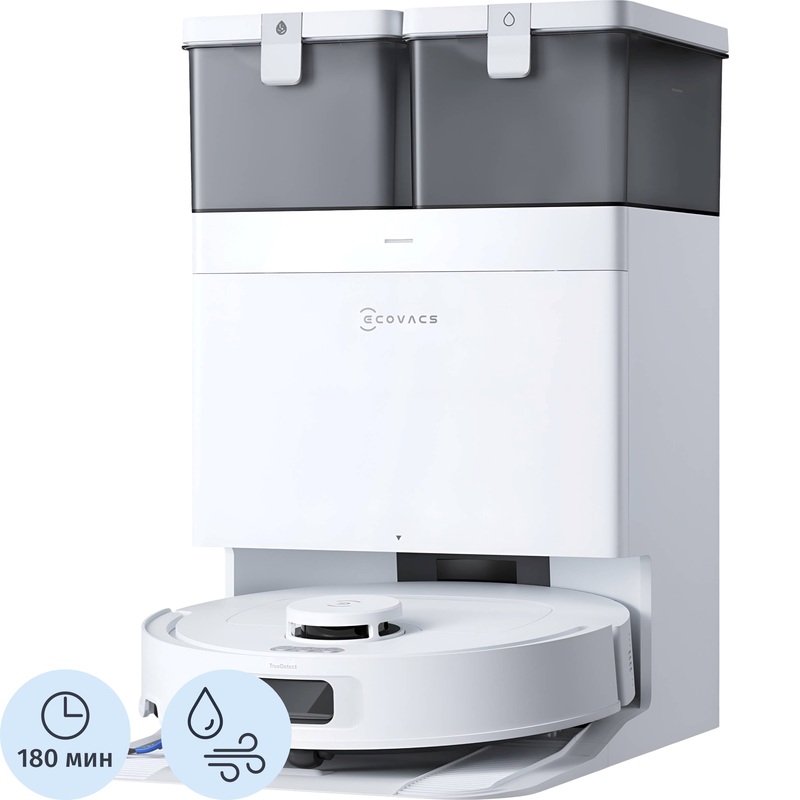 Изображение товара Робот-пылесос Ecovacs Deebot T30CDLX71-11TD Белый с лазерной навигацией и управлением через приложе