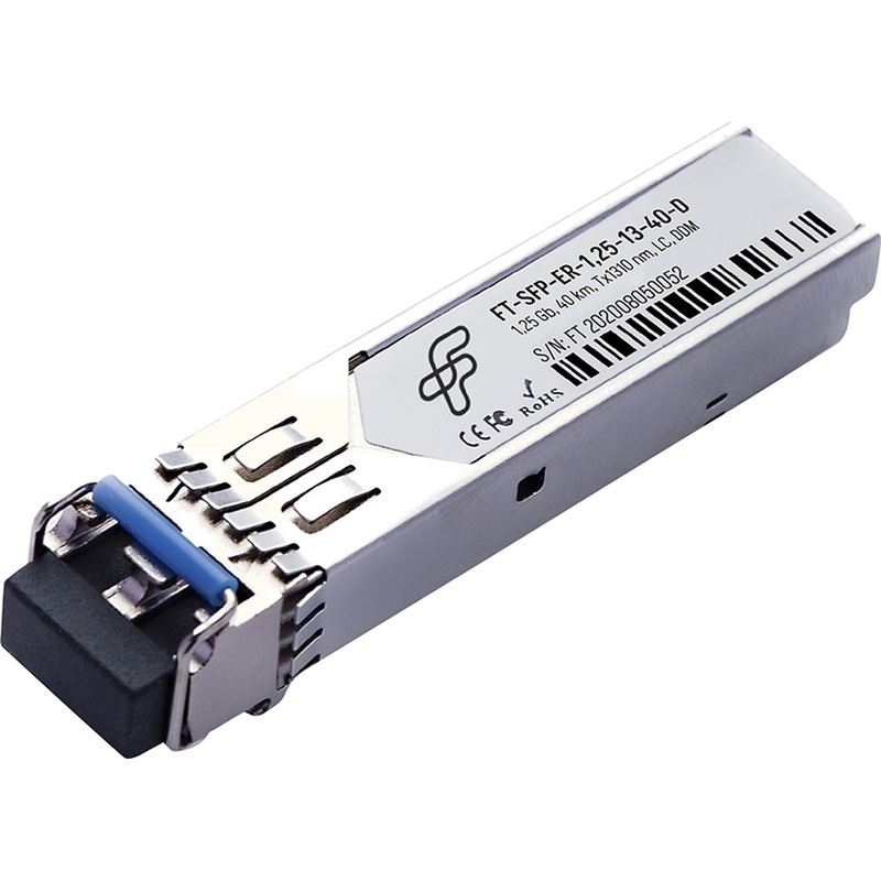 Изображение товара Трансивер FT-SFP-ER-1,25-13-40-D для оптоволоконных сетей 1.25 Гбит/с Изображение товара Трансивер FT-SFP-ER-1,25-13-40-D для оптоволоконных сетей 1.25 Гбит/с