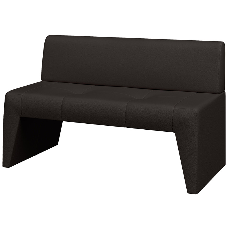 Изображение товара Двухместный модуль дивана Kit темно-коричневый искусственная кожа компактный