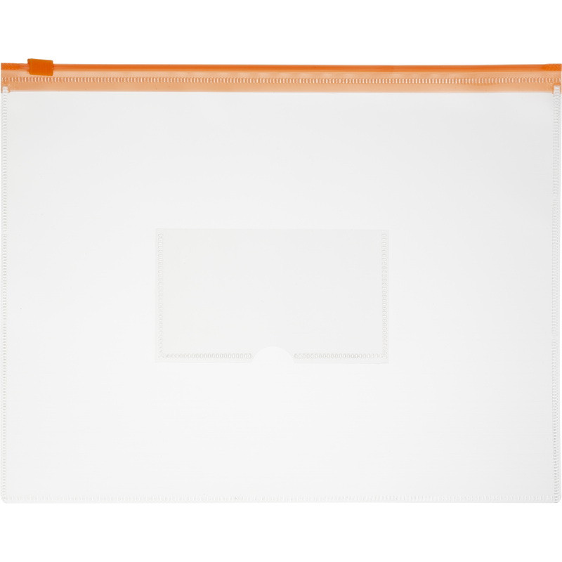 Изображение товара Папка-конверт на молнии А5 бесцветная 150 мкм (10 штук в упаковке)