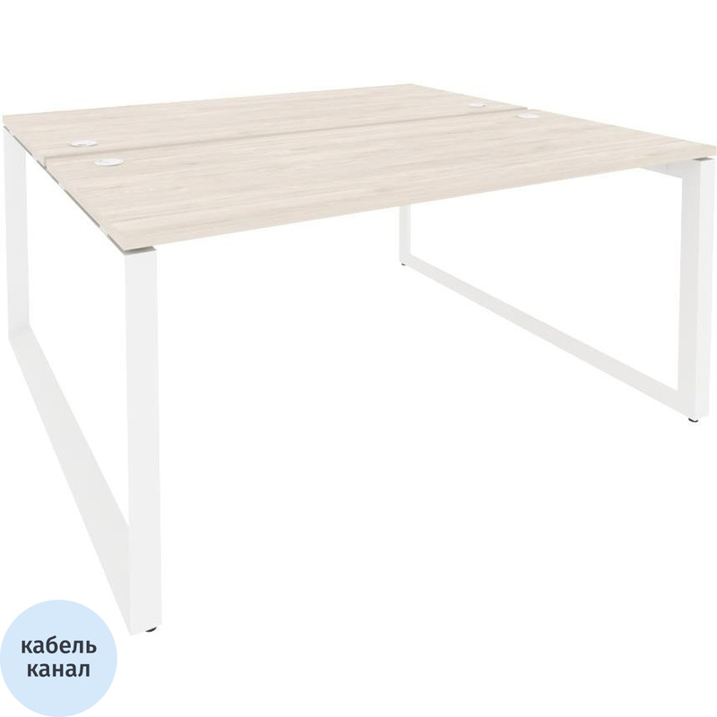 Изображение товара Рабочая станция на 2 рабочих места ONIX-О O.MO-D.RS-2.4.7 белая 1580х1475х750 мм