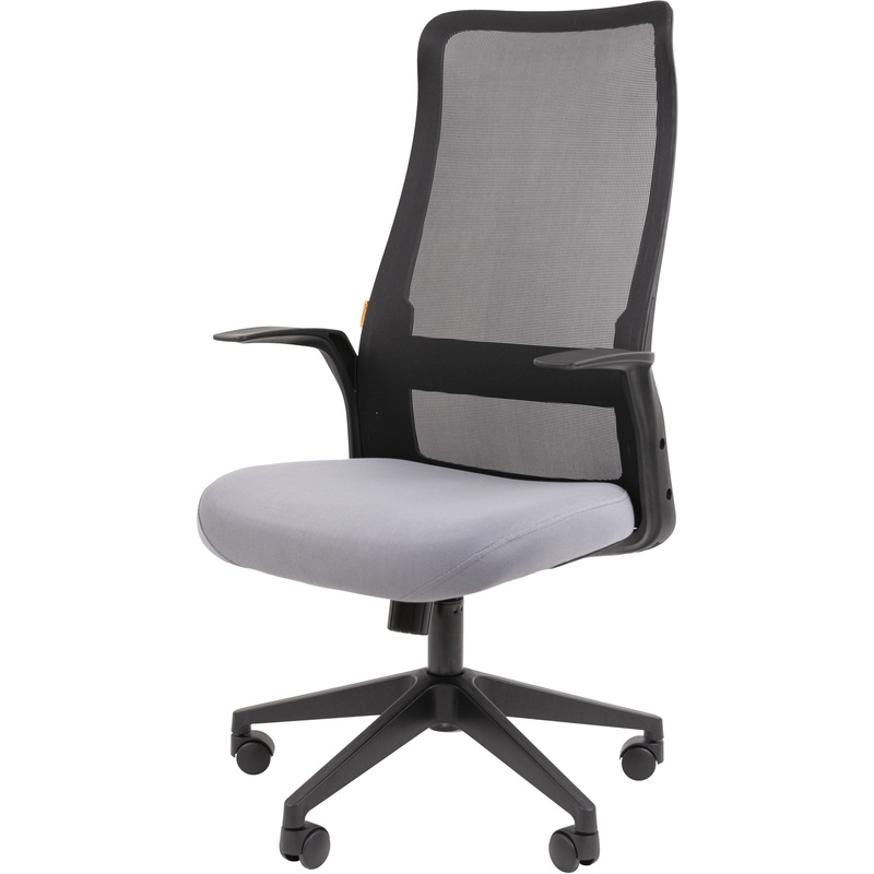 Изображение товара Офисное кресло Chairman 573 серое черное сетка ткань для руководителя