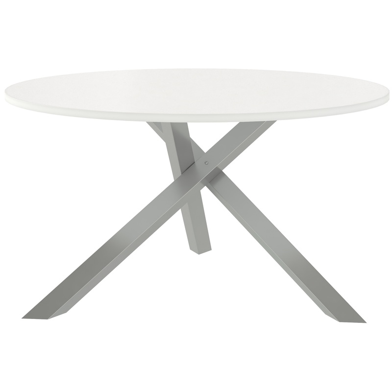 Изображение товара Журнальный стол Триада-15Д белый металлик современный сборно-разборный