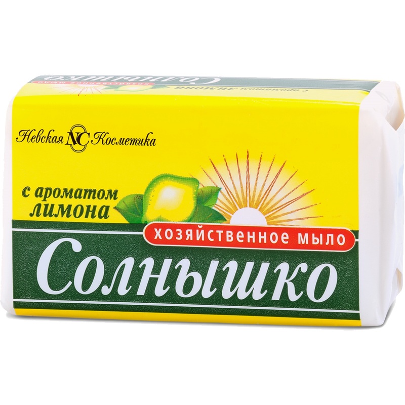 Изображение товара Мыло хозяйственное Солнышко Лимон 72% 140 г