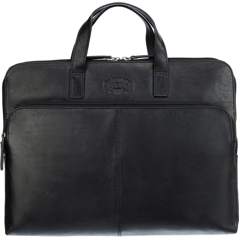 Изображение товара Сумка для документов и ноутбука Klondike Urban натуральная кожа черная KD1289-01