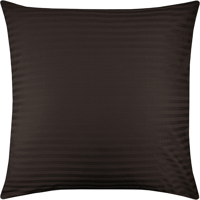 Изображение товара Наволочка Monocolor 70x70 см страйп-сатин шоколадная двойной комплект