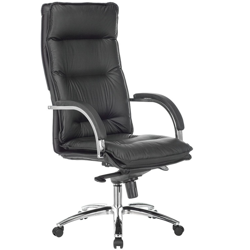 Изображение товара Кресло для руководителя Бюрократ T-9927SL чёрное (кожа, металл хромированный)