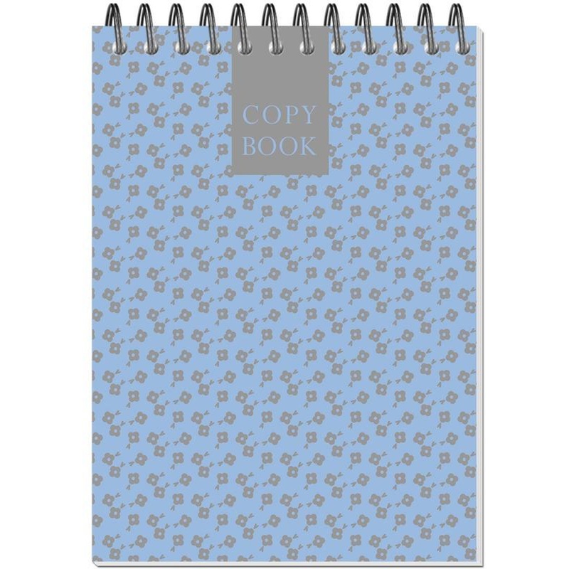 Изображение товара Блокнот Attache Fleur Лазурь A6 60 листов спираль белая офсетная бумага