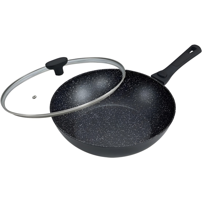 Изображение товара Сковорода Вок Munchenhaus 32 см с крышкой/со съёмной ручкой