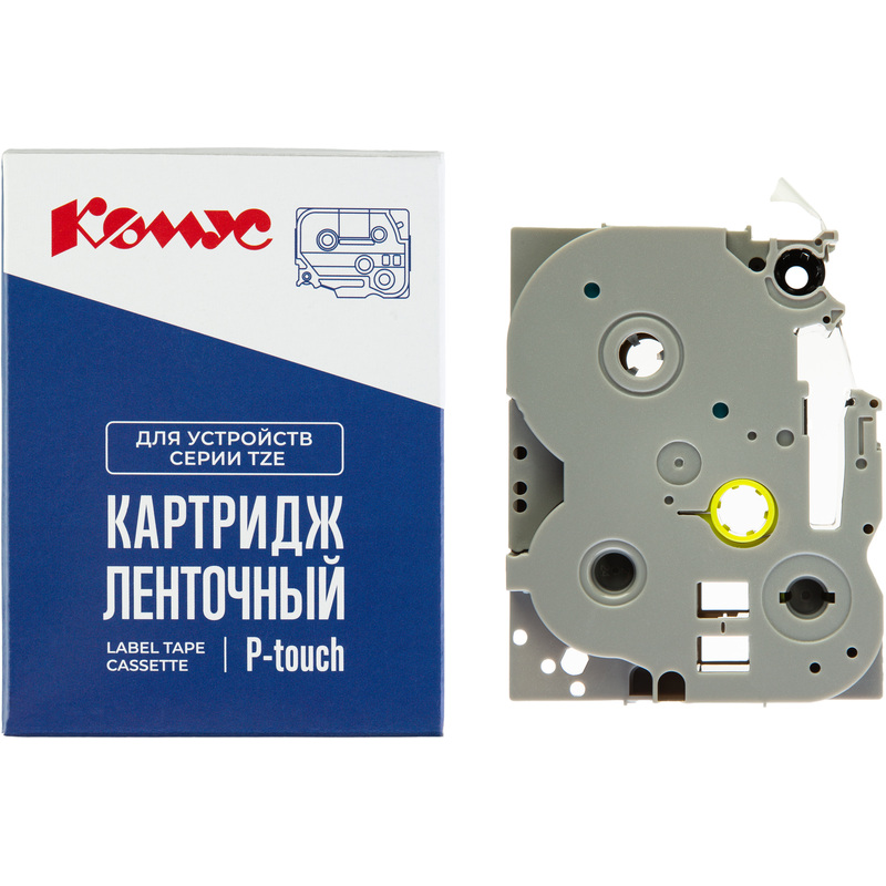 Изображение товара Картридж Комус TZE-565 для принтера Brother 36 мм синий с белым текстом