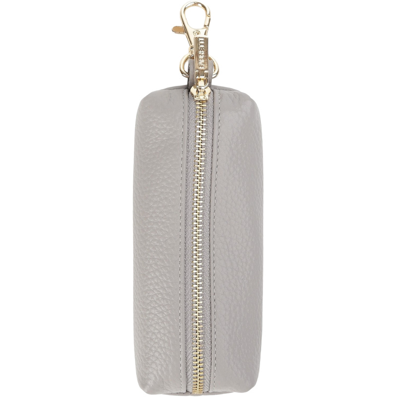 Изображение товара Женская ключница Fabretti из натуральной зернистой кожи серого цвета Q250013D-3