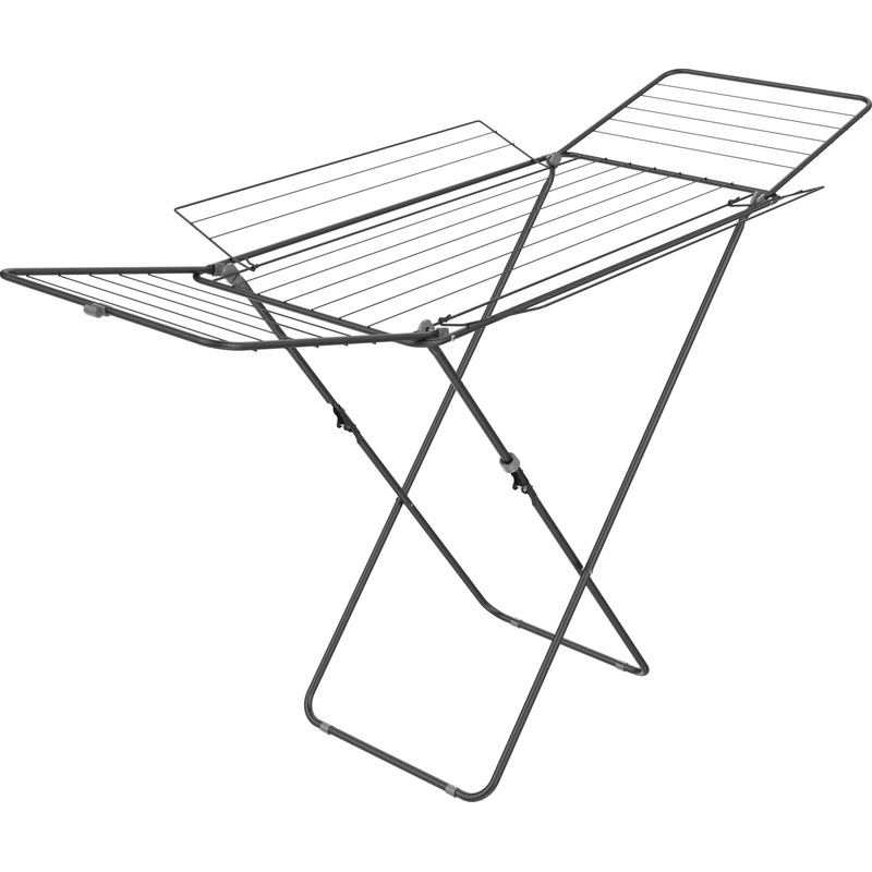 Изображение товара Сушилка для белья напольная складная Zalger Wings (182x82.5x106 см) серая