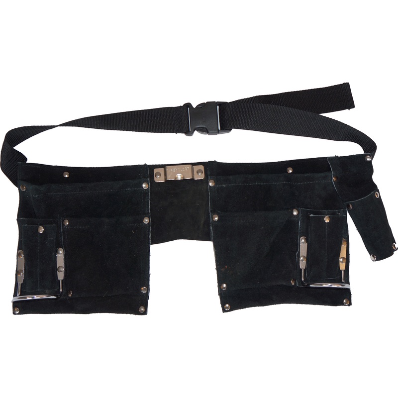 Изображение товара Пояс спилковый для инструмента с крепежами и карманами для профессиональной и бытовой работы