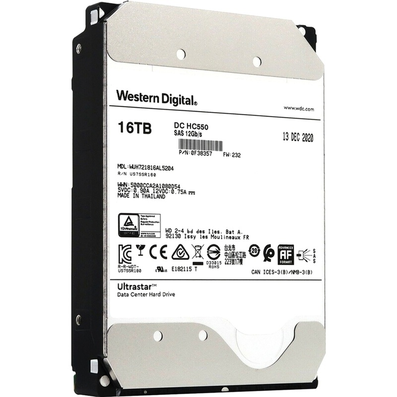 Изображение товара Жёсткий диск Western Digital Ultrastar 16 ТБ WUH721816AL5204