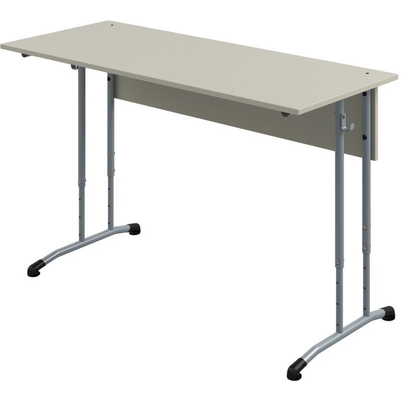 Изображение товара Парты растущие двухместные Знание серый для детей рост 3-7