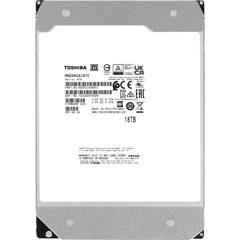 Изображение товара Жёсткий диск Toshiba MG09ACA18TE 18 ТБ