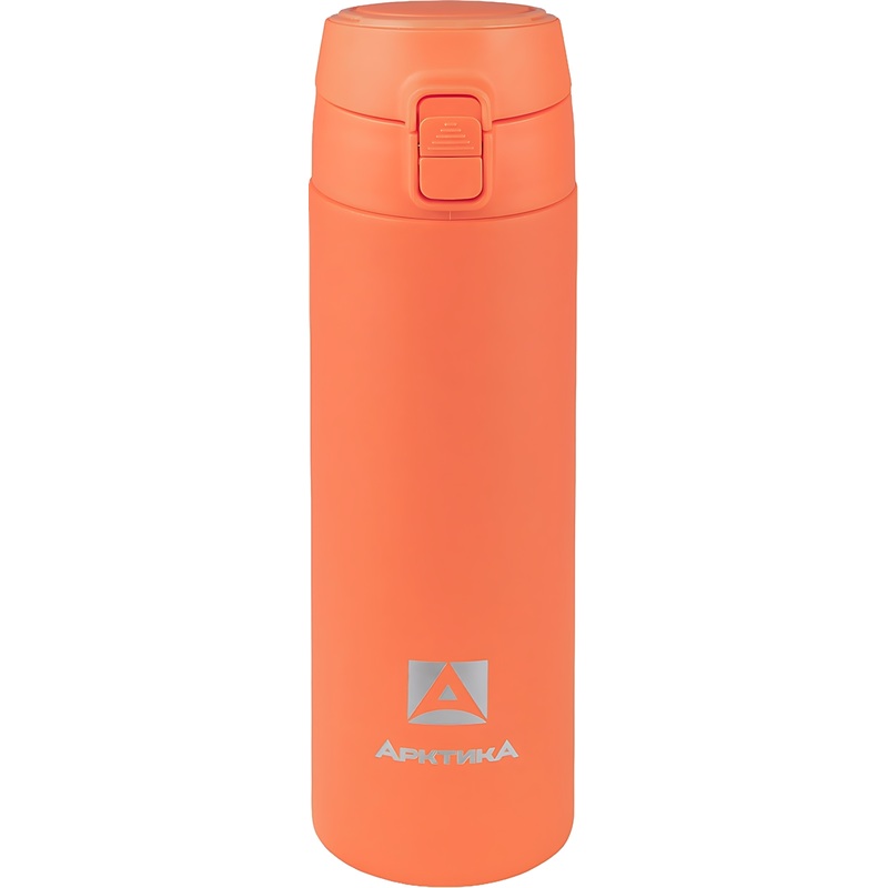 Изображение товара Термос с узким горлом Арктика 500 мл коралловый с замком для горячих и холодных напитков