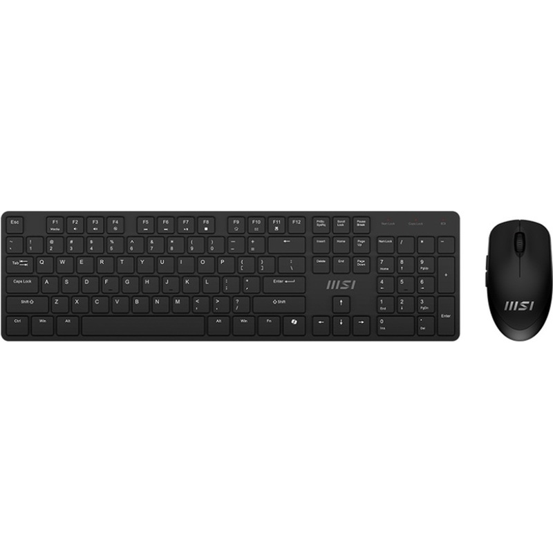 Изображение товара Комплект беспроводной клавиатуры и мыши MSI Forge K200 W для дома и офиса