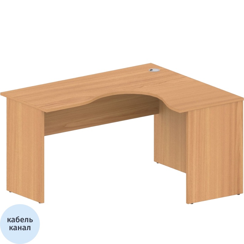 Изображение товара Угловой стол Комус Мебель Easy ToLead 884.885 правая Груша Арона 1400х1200 мм