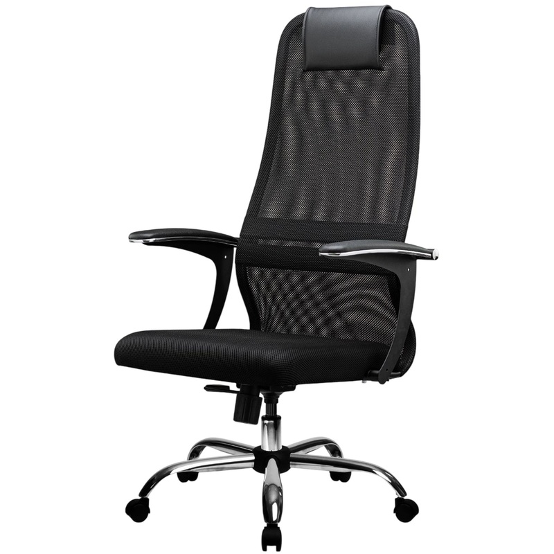Изображение товара Кресло для руководителя Easy Chair SU-B-8 158/осн.003 черное офисное эргономичное