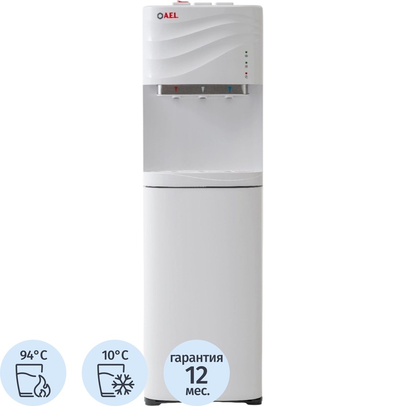Изображение товара Кулер для воды AEL LC-AEL-840a белый нагрев и охлаждение