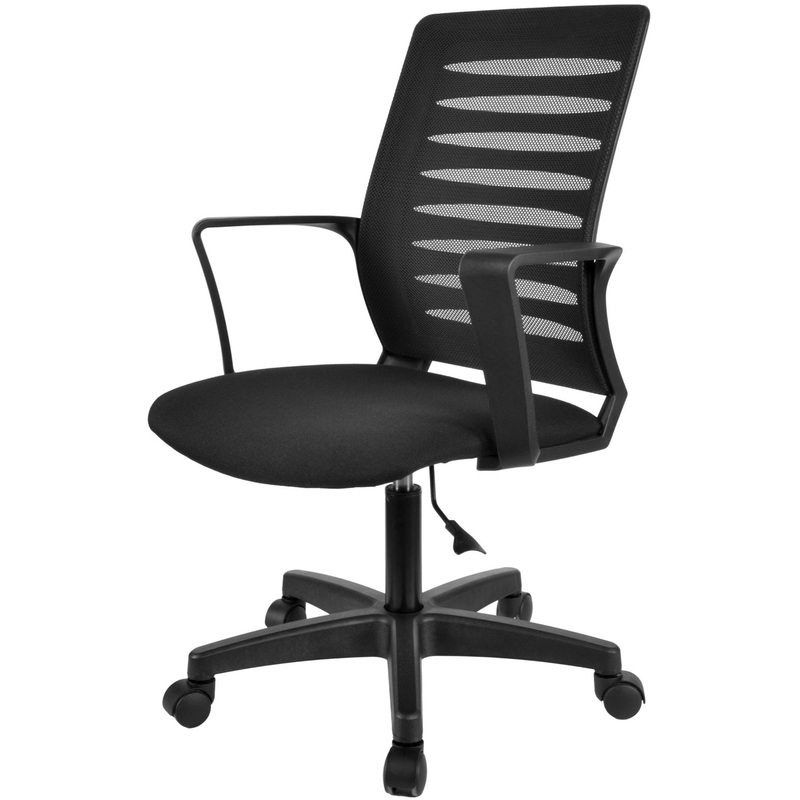 Изображение товара Кресло офисное WEBSTAR GTP чёрное (сетка/ткань, пластик)