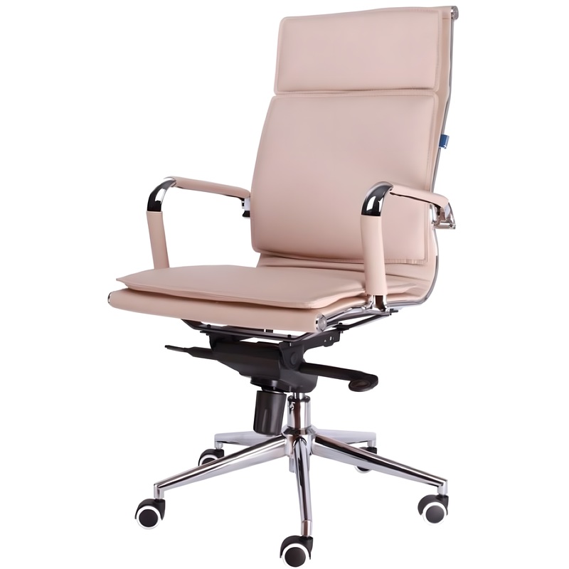 Изображение товара Кресло для руководителя Everprof Nerey M бежевое из экокожи современный дизайн