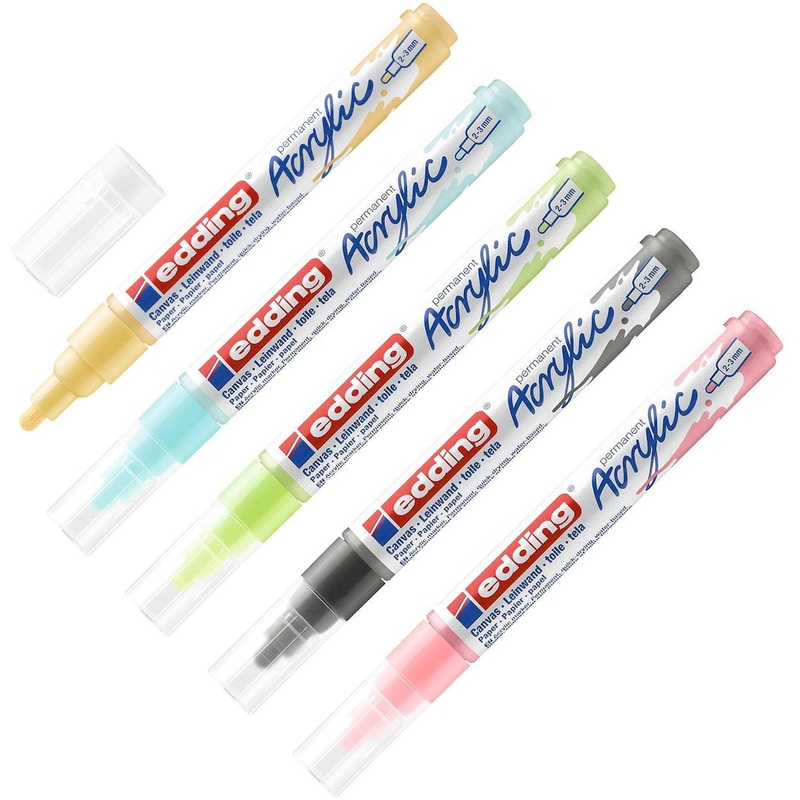 Изображение товара Набор акриловых маркеров Edding 5100 Пастельный 5 цветов