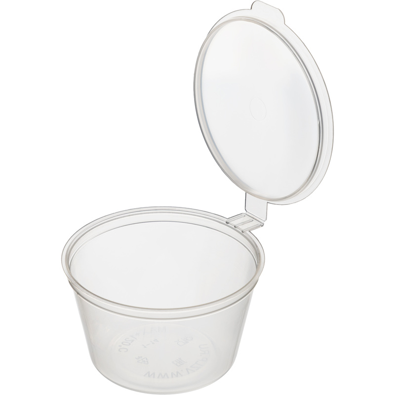 Изображение товара Соусник одноразовый с крышкой 50 мм 30 мл (1920 штук в упаковке)