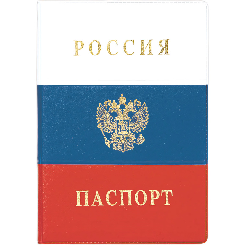 Изображение товара Обложка для паспорта ДПС Россия из ПВХ разноцветная