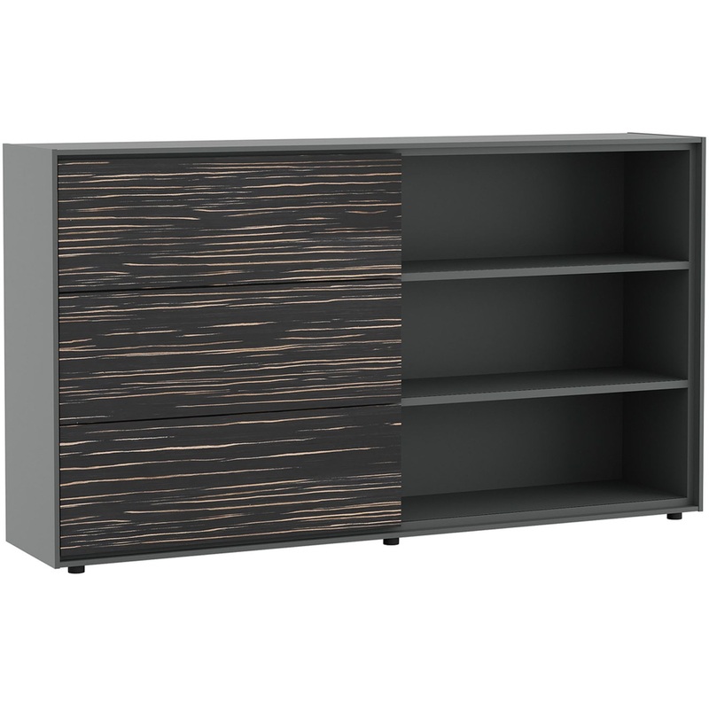 Изображение товара Шкаф SS Dali средний DLI37252112 цвет эбен/антрацит