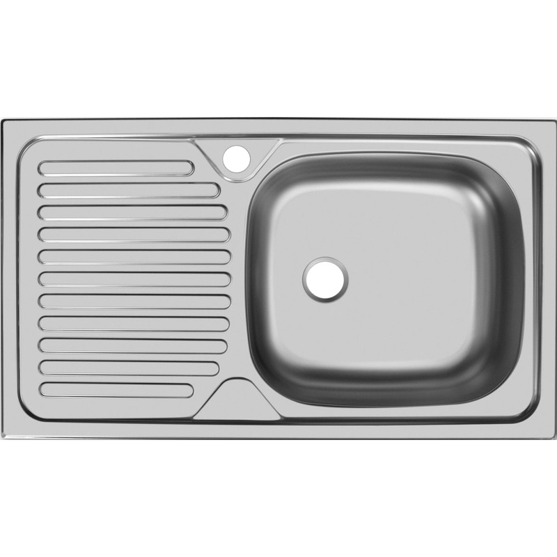 Изображение товара Мойка врезная Ukinox Классика CLM760.435-5K 1R (серый, 760х435х155 мм)