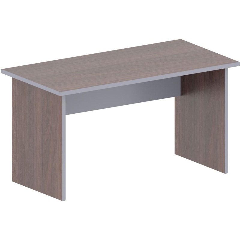 Изображение товара Стол прямой Комус Мебель Easy to lead 907433 1400х700х747 мм серый дуб тёмный