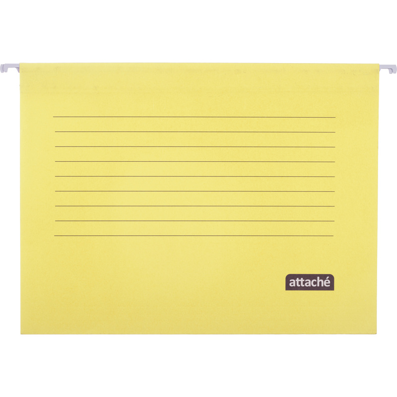 Изображение товара Подвесная папка Attache А4 до 200 листов жёлтая (5 штук в упаковке)